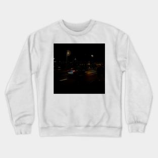 a car in the night Crewneck Sweatshirt